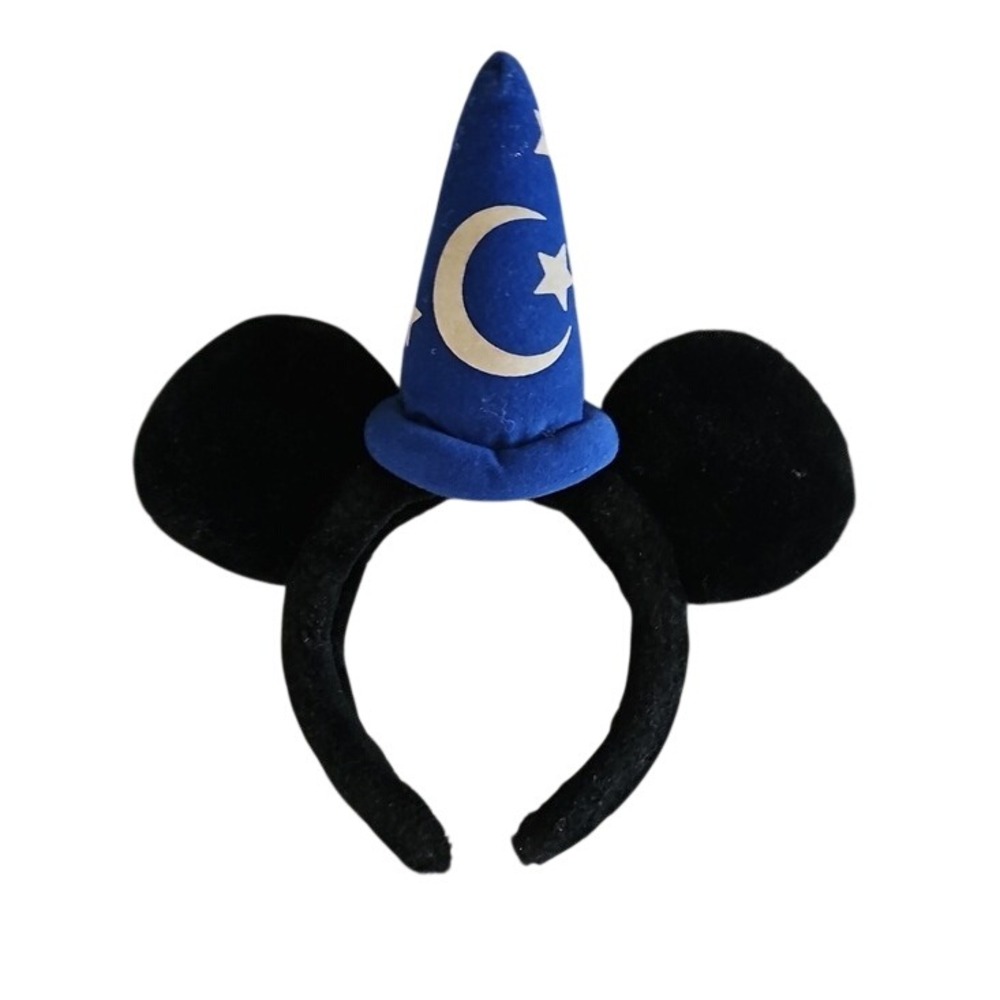 Disney Sorcerer Mickey Mouse Ears Headband Vintage Fantasia Wizard Hat